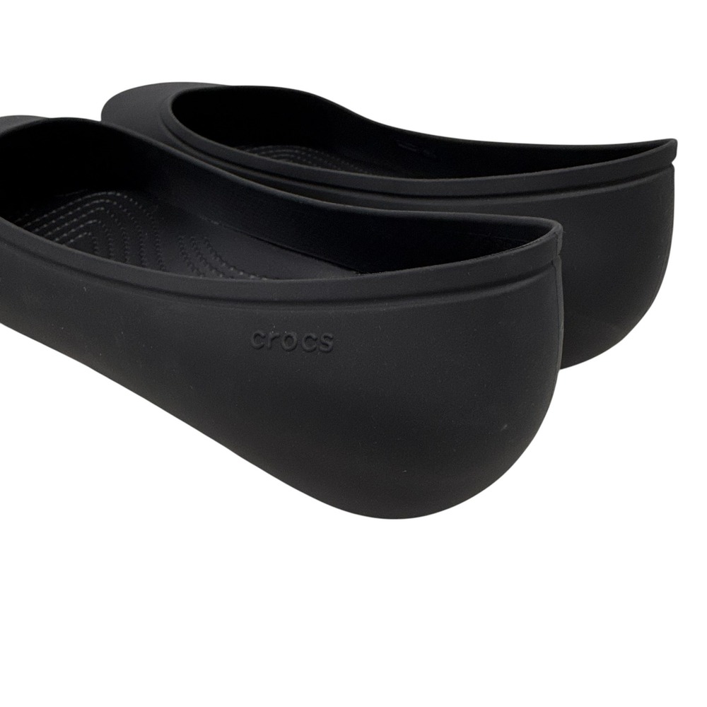 Crocs Brooklyn Black Slip On Ballet Shoes Womens Work Professional Comfort Light - Picture 4 of 9